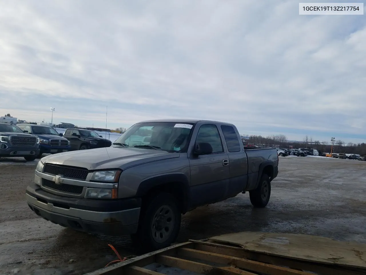 2003 Chevrolet Silverado K1500 VIN: 1GCEK19T13Z217754 Lot: 33433182