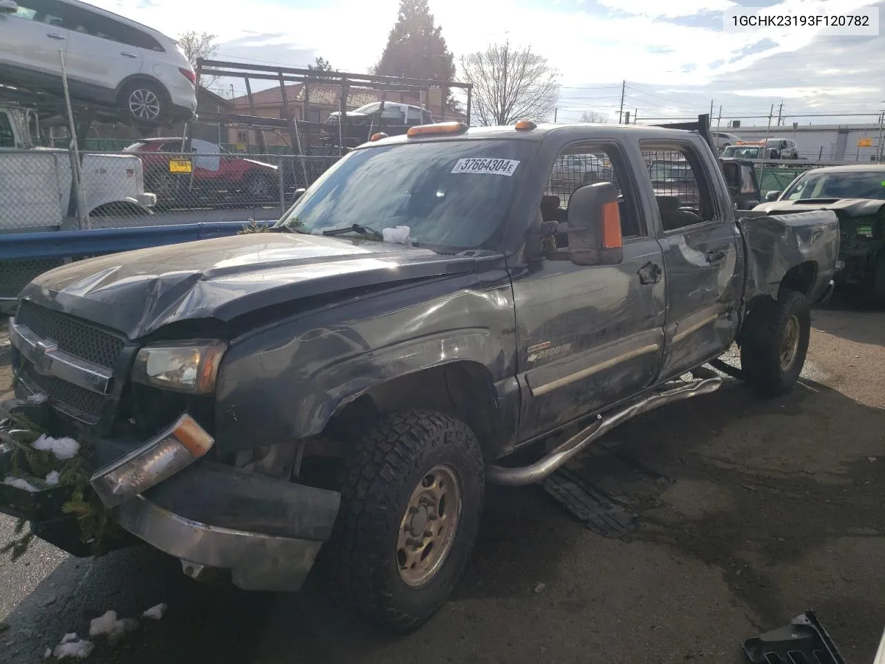 2003 Chevrolet Silverado K2500 Heavy Duty VIN: 1GCHK23193F120782 Lot: 37664304