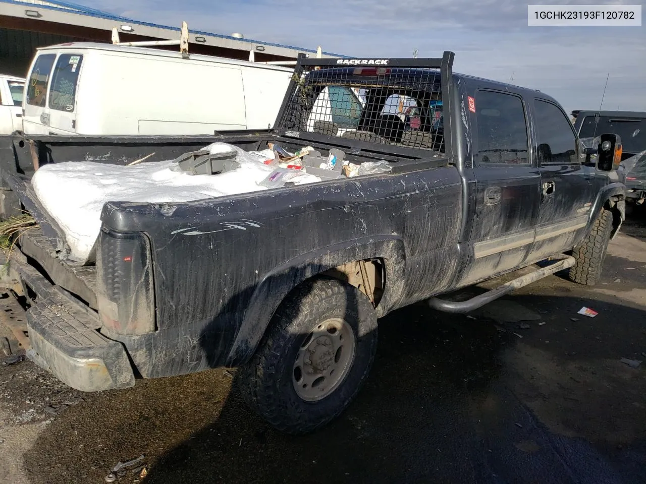 2003 Chevrolet Silverado K2500 Heavy Duty VIN: 1GCHK23193F120782 Lot: 37664304