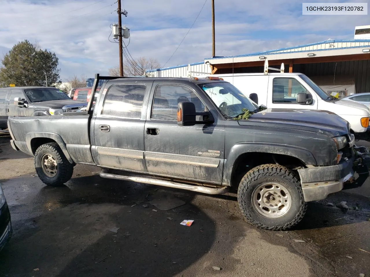 2003 Chevrolet Silverado K2500 Heavy Duty VIN: 1GCHK23193F120782 Lot: 37664304