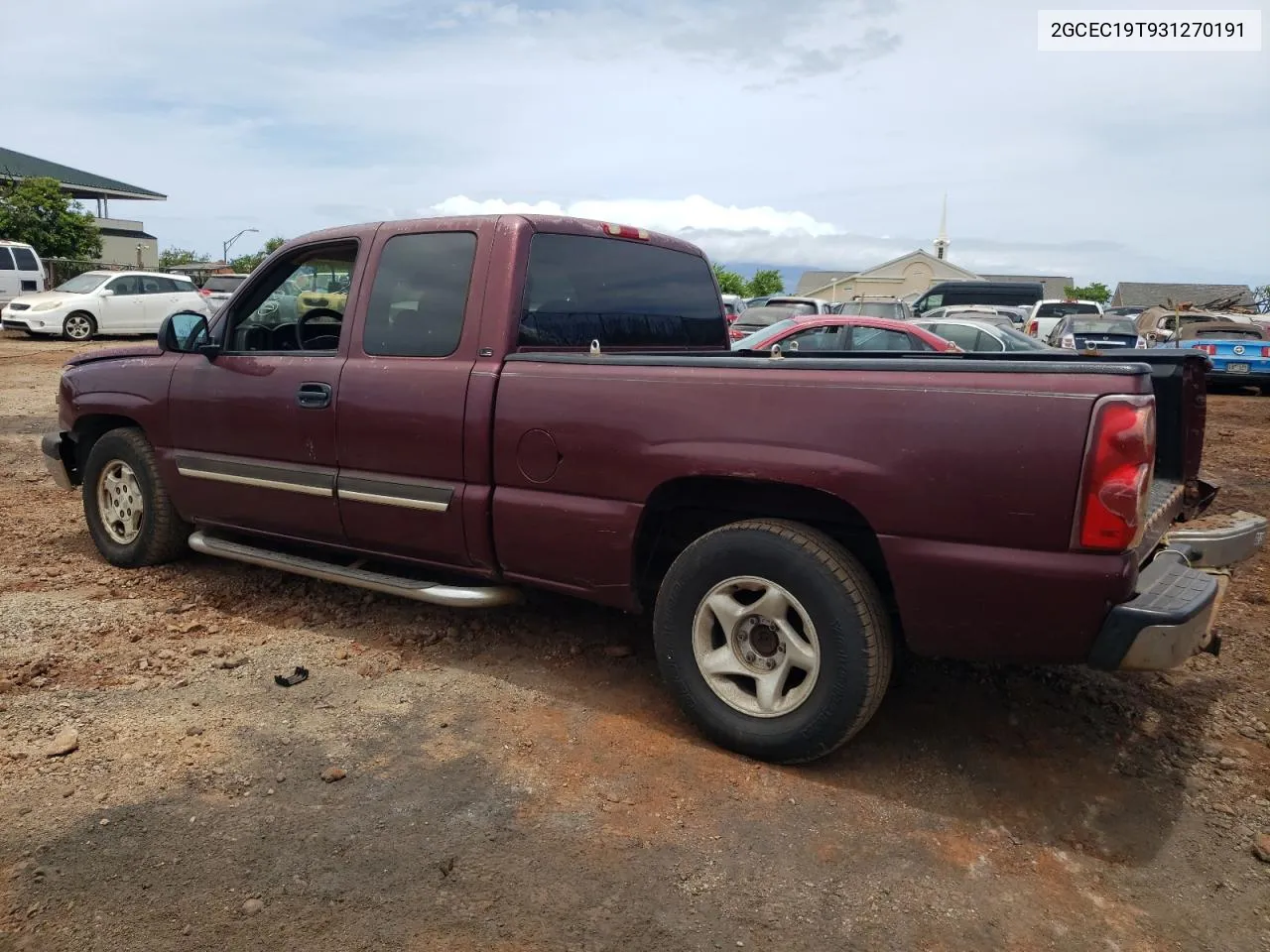 2003 Chevrolet Silverado C1500 VIN: 2GCEC19T931270191 Lot: 56926944