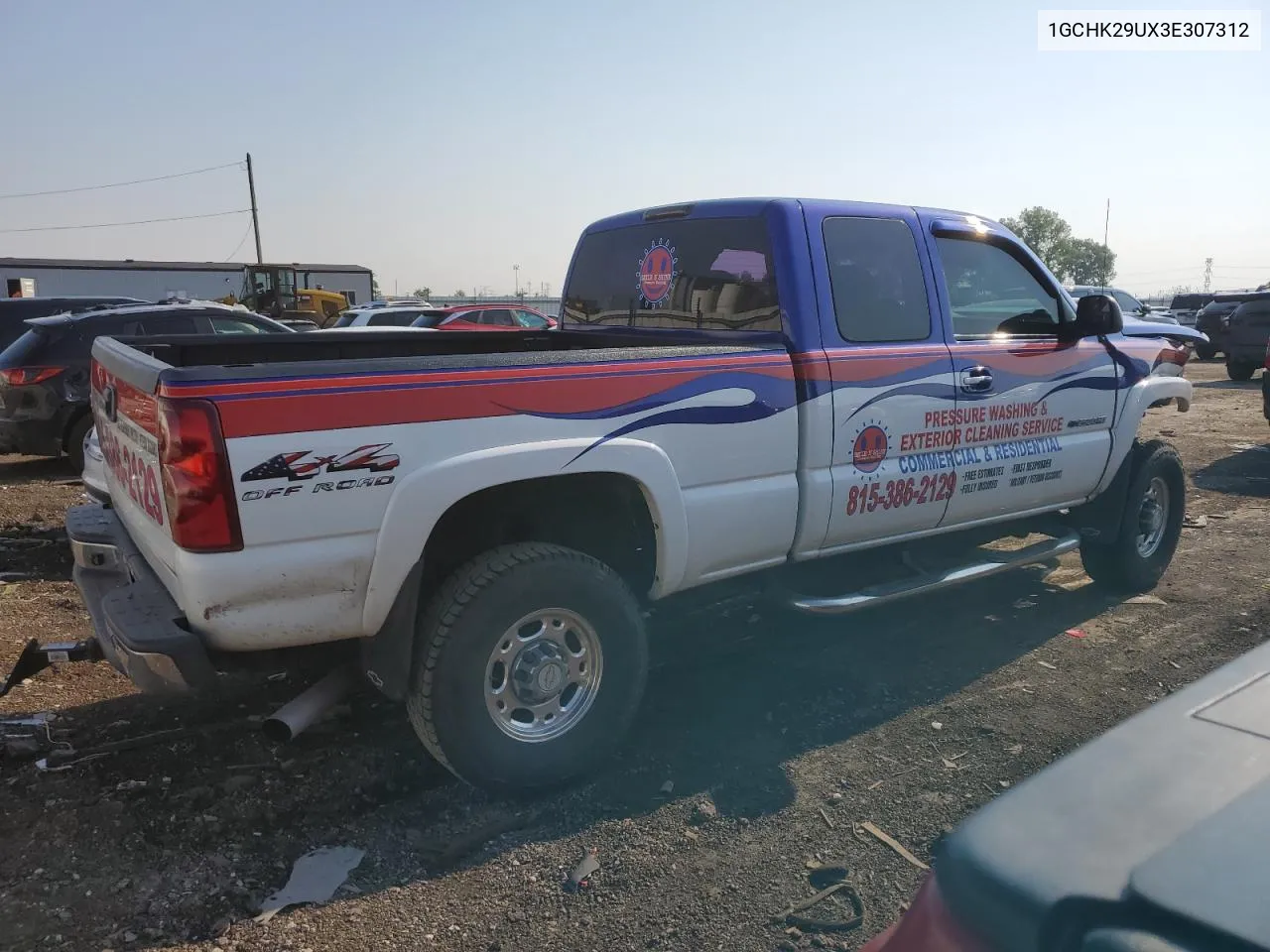 2003 Chevrolet Silverado K2500 Heavy Duty VIN: 1GCHK29UX3E307312 Lot: 58904594