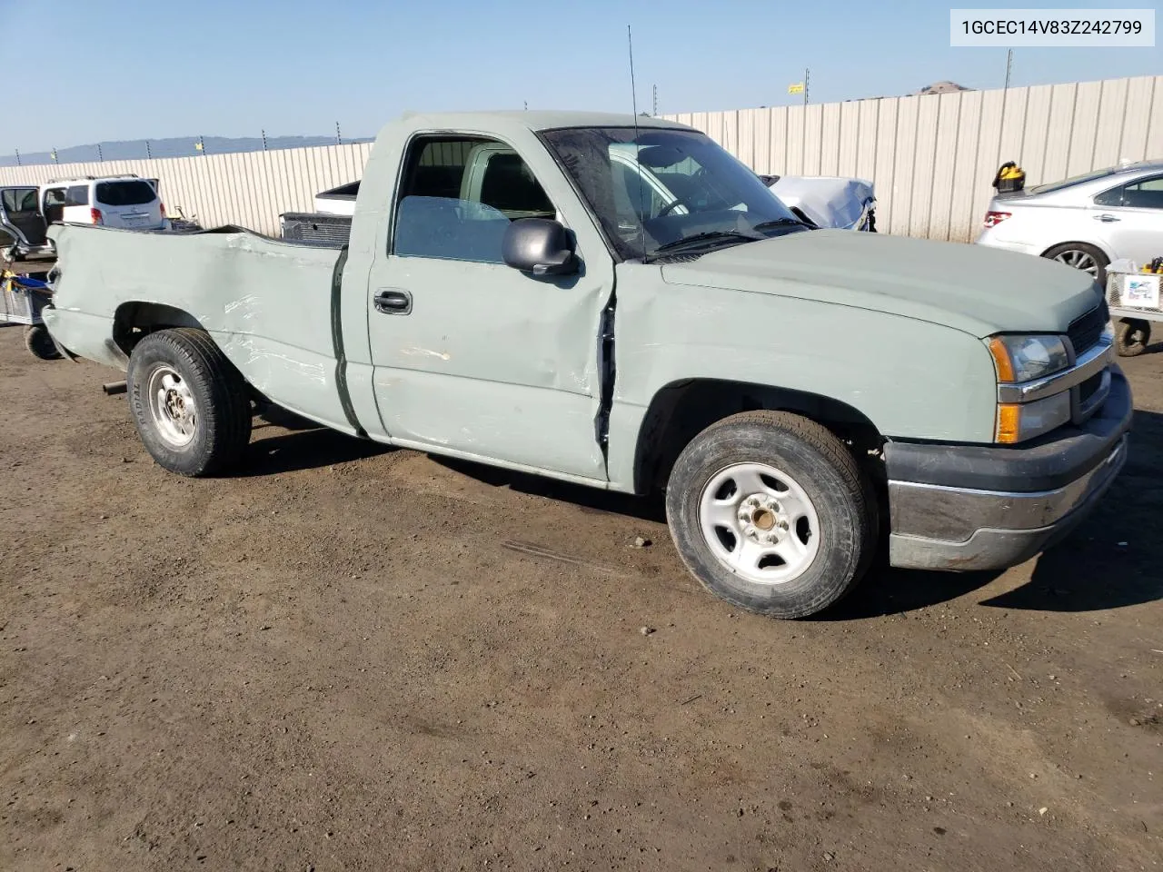 2003 Chevrolet Silverado C1500 VIN: 1GCEC14V83Z242799 Lot: 59250443