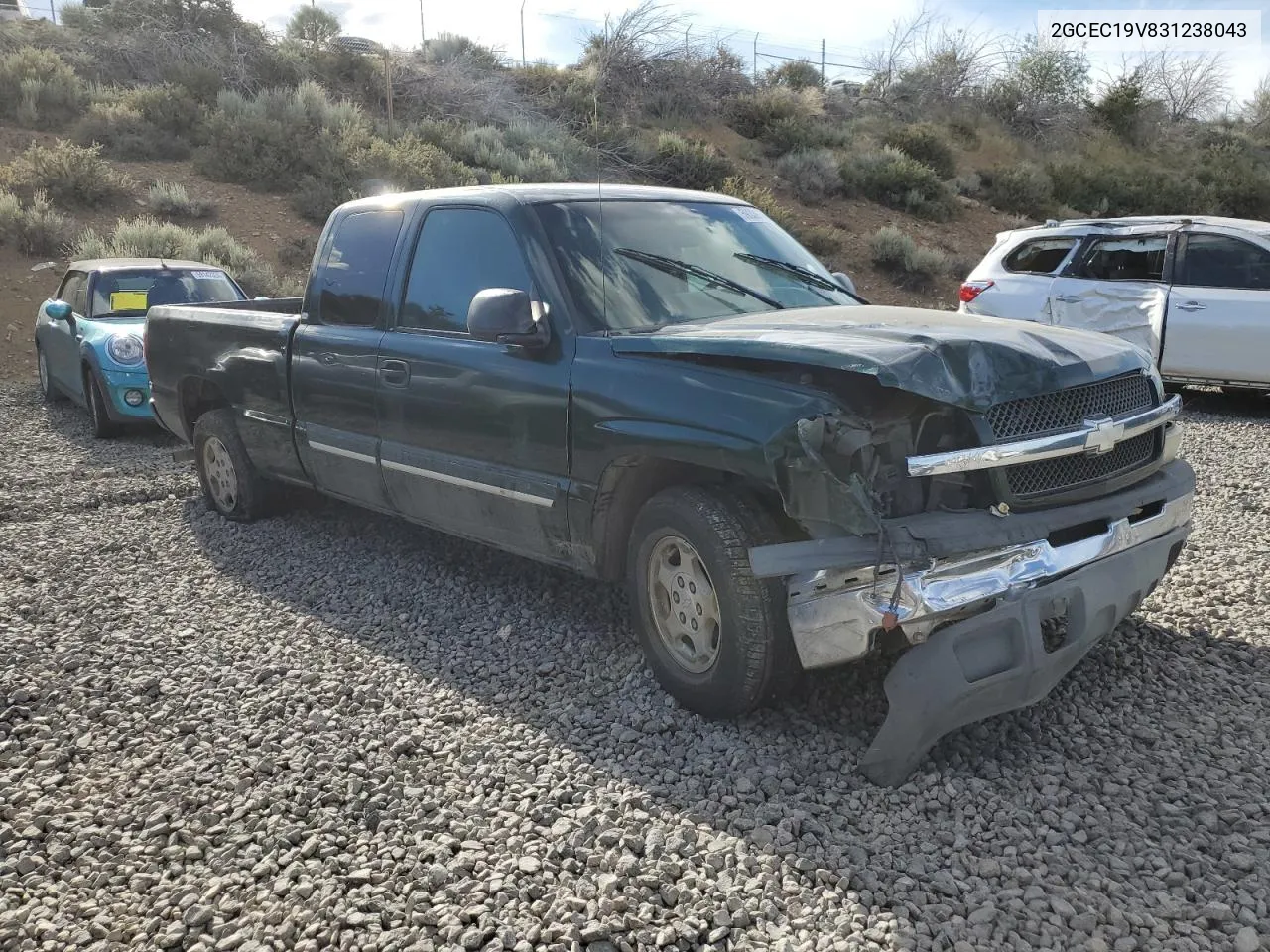 2003 Chevrolet Silverado C1500 VIN: 2GCEC19V831238043 Lot: 59339734