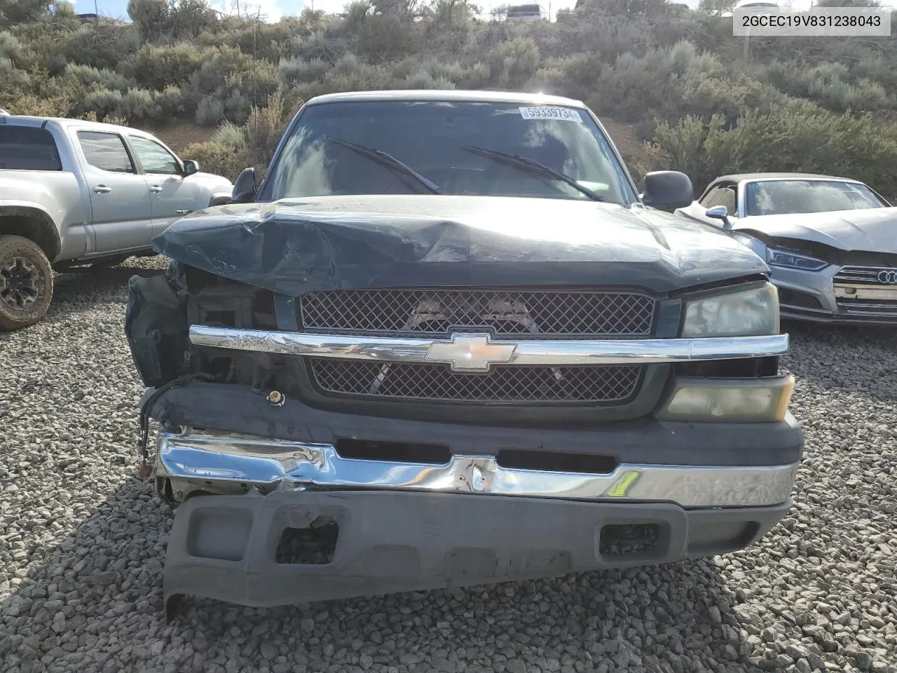 2003 Chevrolet Silverado C1500 VIN: 2GCEC19V831238043 Lot: 59339734