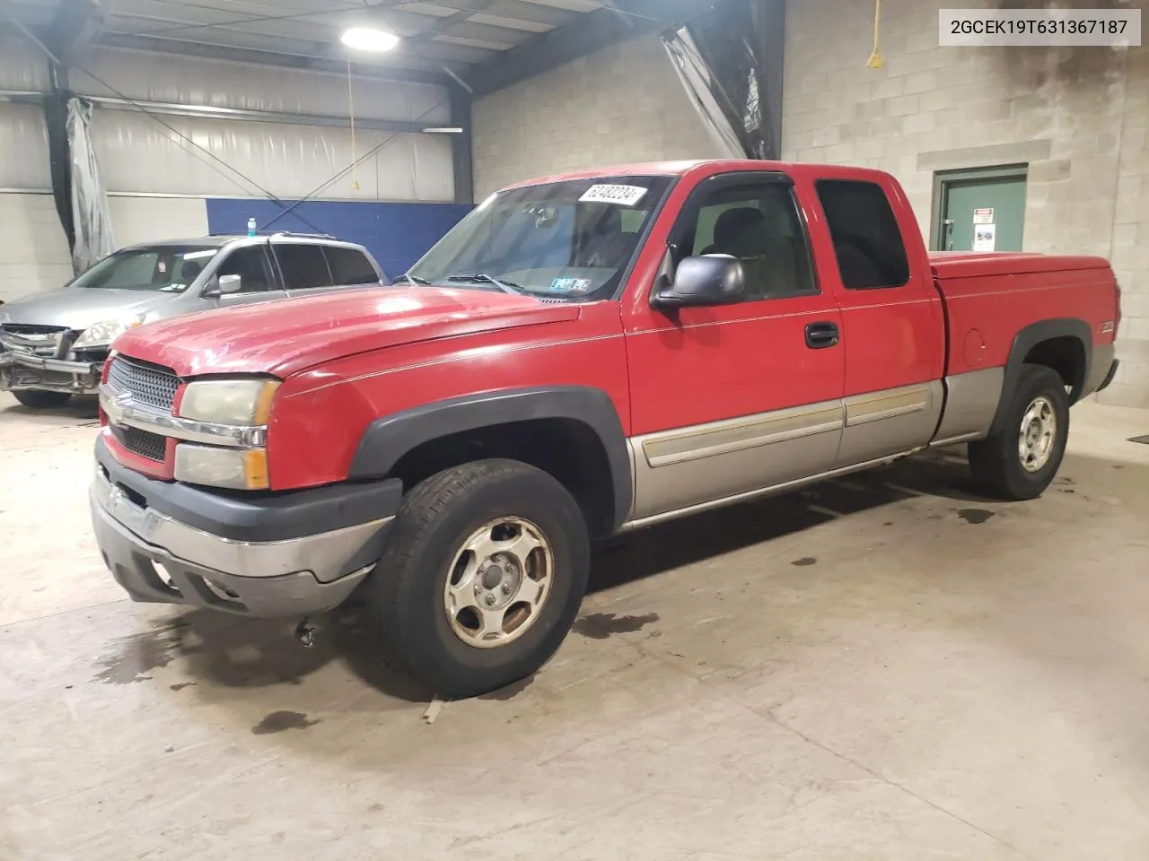 2003 Chevrolet Silverado K1500 VIN: 2GCEK19T631367187 Lot: 62482234