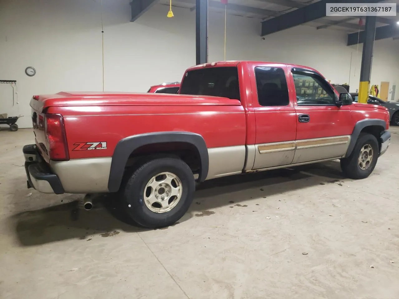 2003 Chevrolet Silverado K1500 VIN: 2GCEK19T631367187 Lot: 62482234