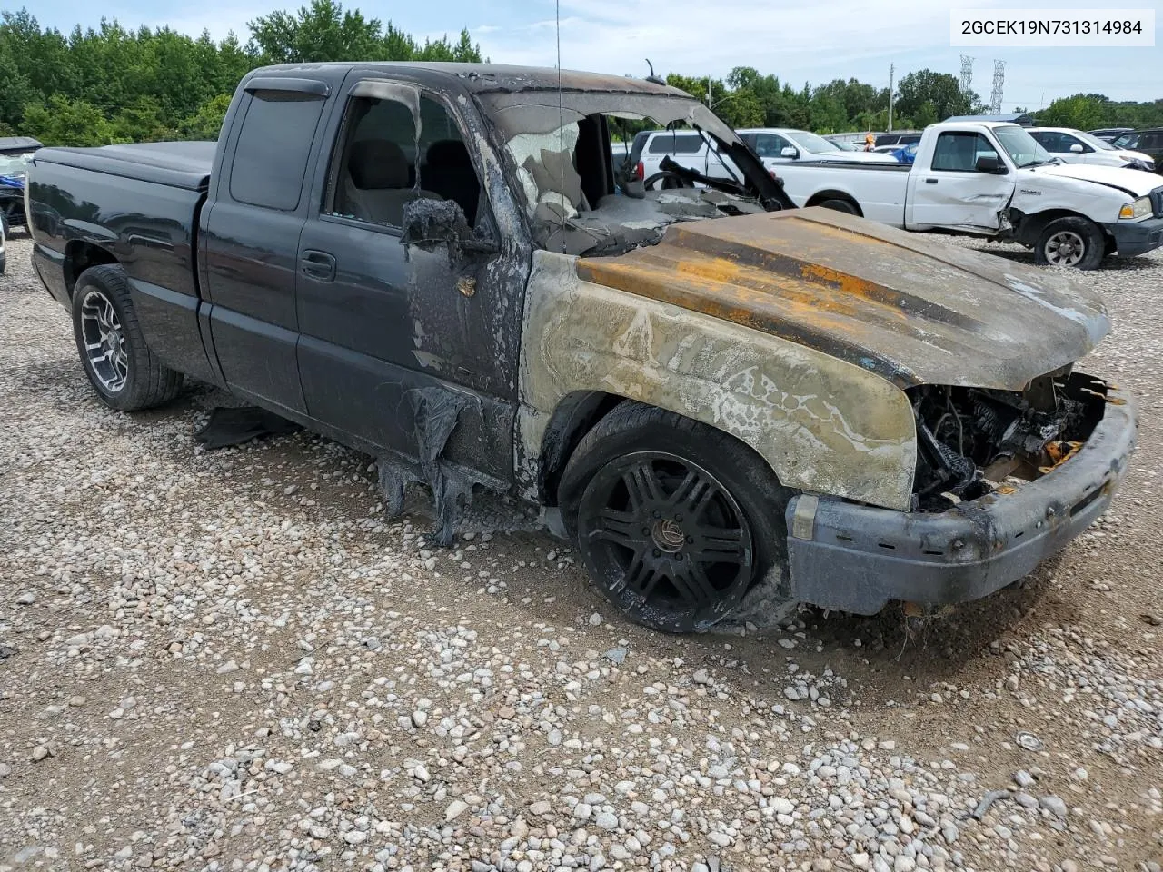 2003 Chevrolet Silverado K1500 VIN: 2GCEK19N731314984 Lot: 63257914