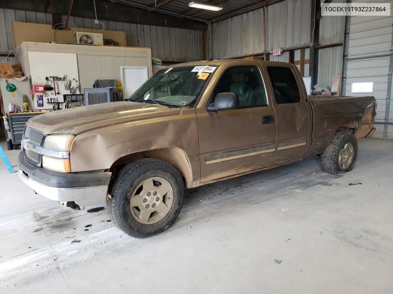 2003 Chevrolet Silverado K1500 VIN: 1GCEK19T93Z237864 Lot: 64348994