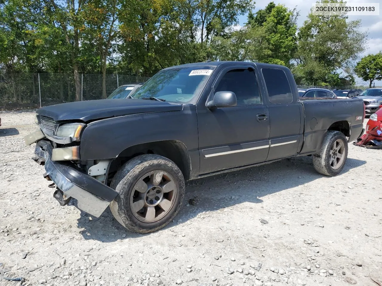 2003 Chevrolet Silverado K1500 VIN: 2GCEK19T231109183 Lot: 66923774