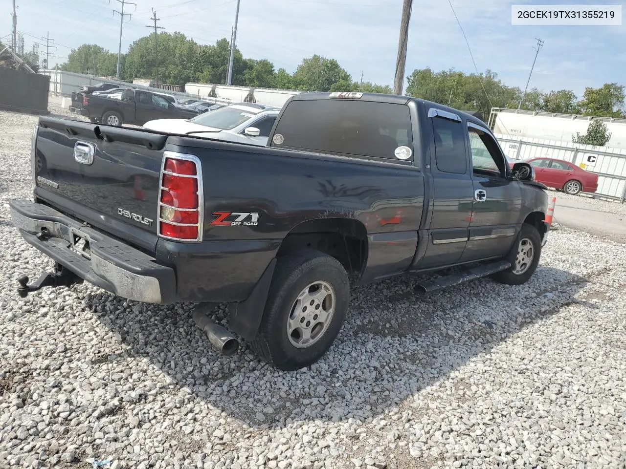 2003 Chevrolet Silverado K1500 VIN: 2GCEK19TX31355219 Lot: 67148384