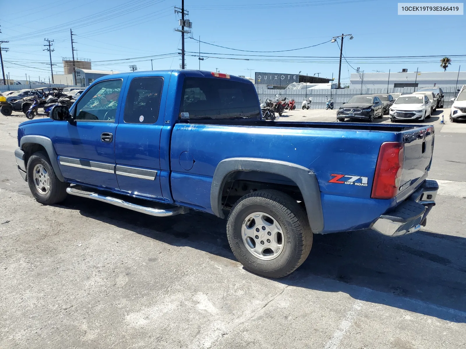 2003 Chevrolet Silverado K1500 VIN: 1GCEK19T93E366419 Lot: 67216674