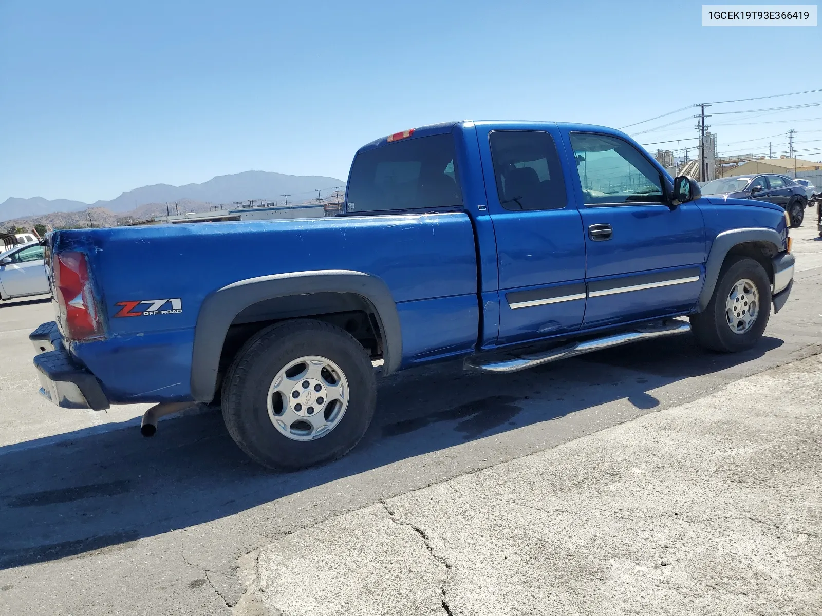 2003 Chevrolet Silverado K1500 VIN: 1GCEK19T93E366419 Lot: 67216674