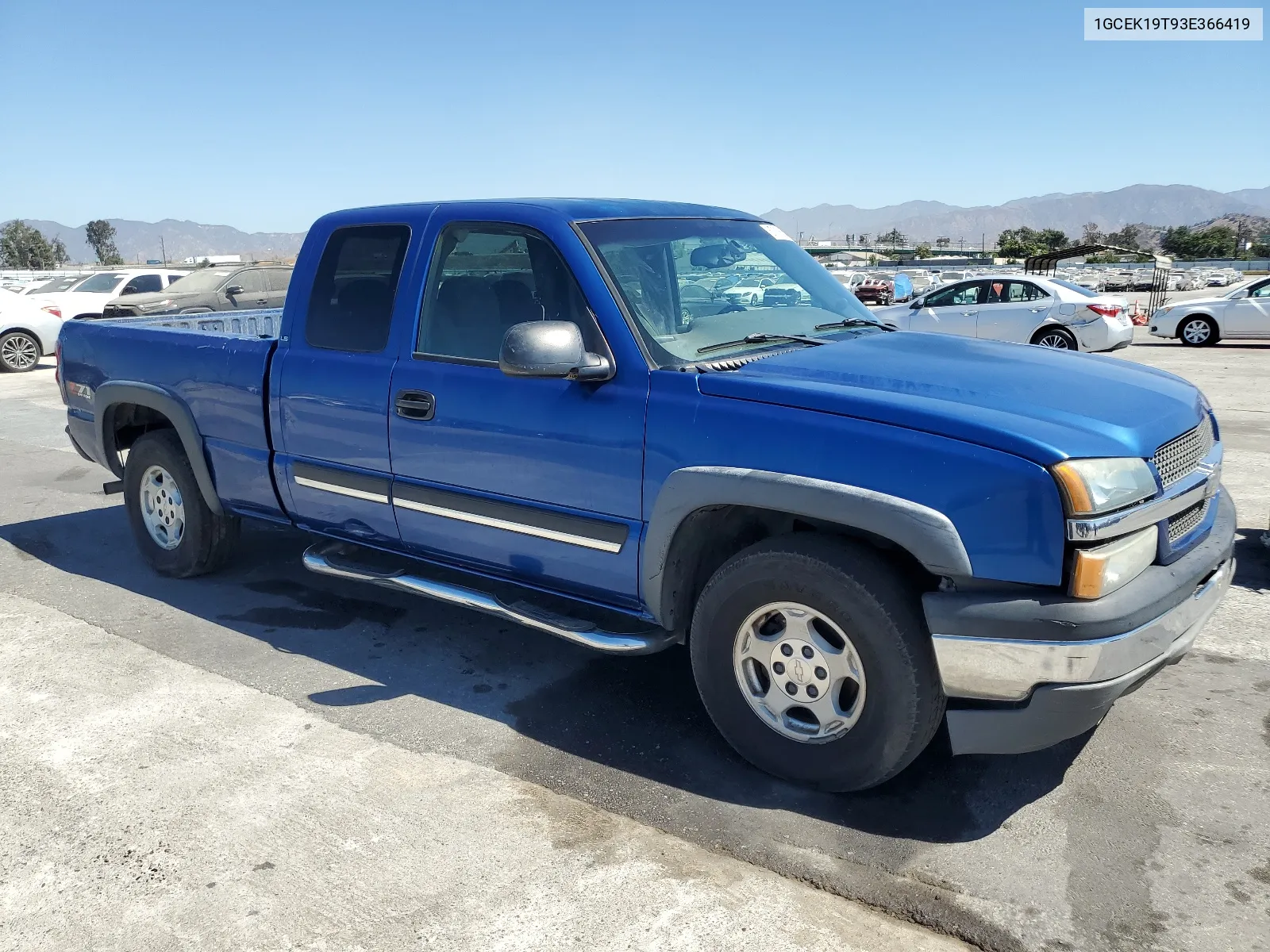 2003 Chevrolet Silverado K1500 VIN: 1GCEK19T93E366419 Lot: 67216674