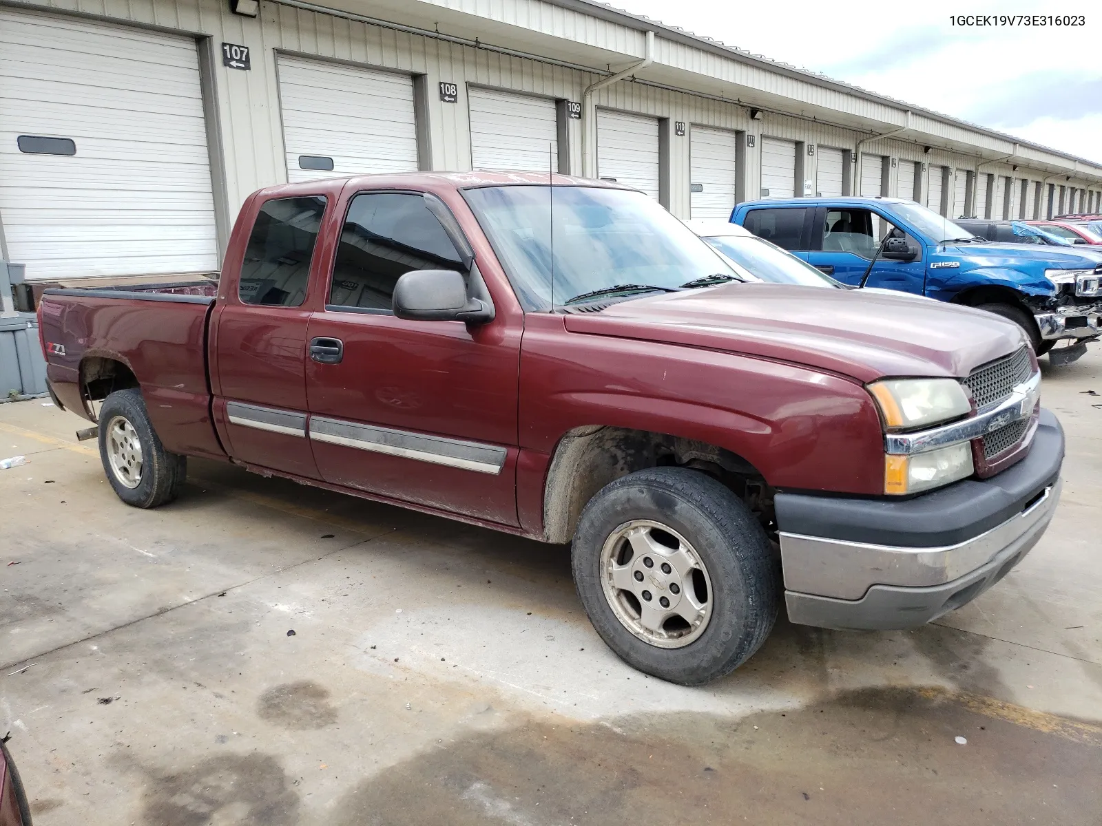 2003 Chevrolet Silverado K1500 VIN: 1GCEK19V73E316023 Lot: 67349704