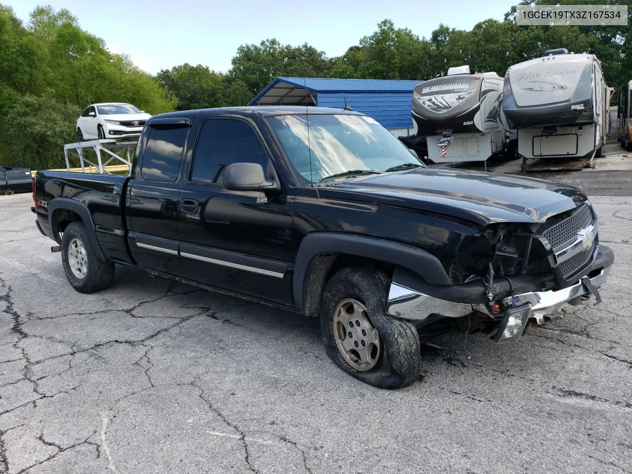 2003 Chevrolet Silverado K1500 VIN: 1GCEK19TX3Z167534 Lot: 67504744