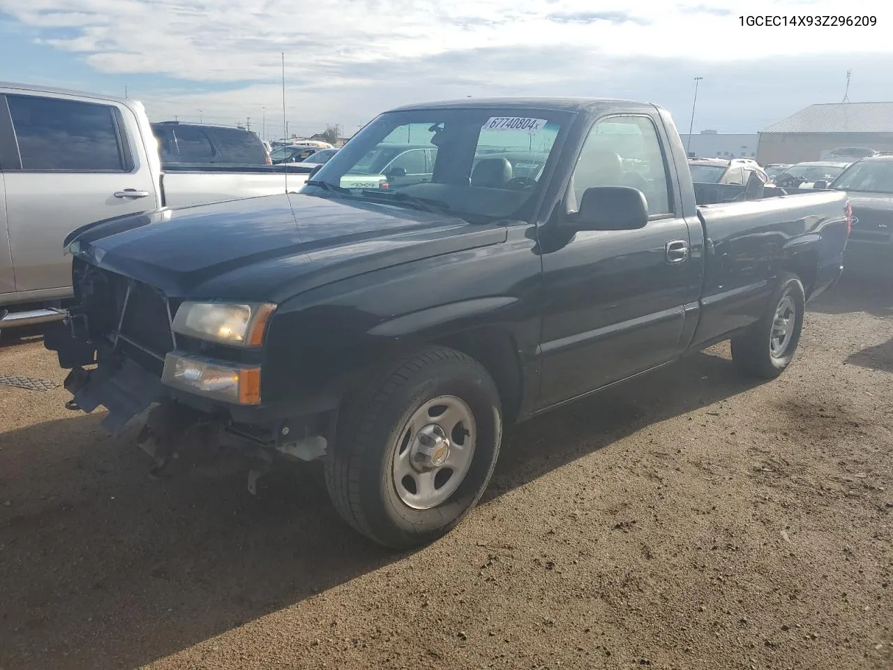 2003 Chevrolet Silverado C1500 VIN: 1GCEC14X93Z296209 Lot: 67740804