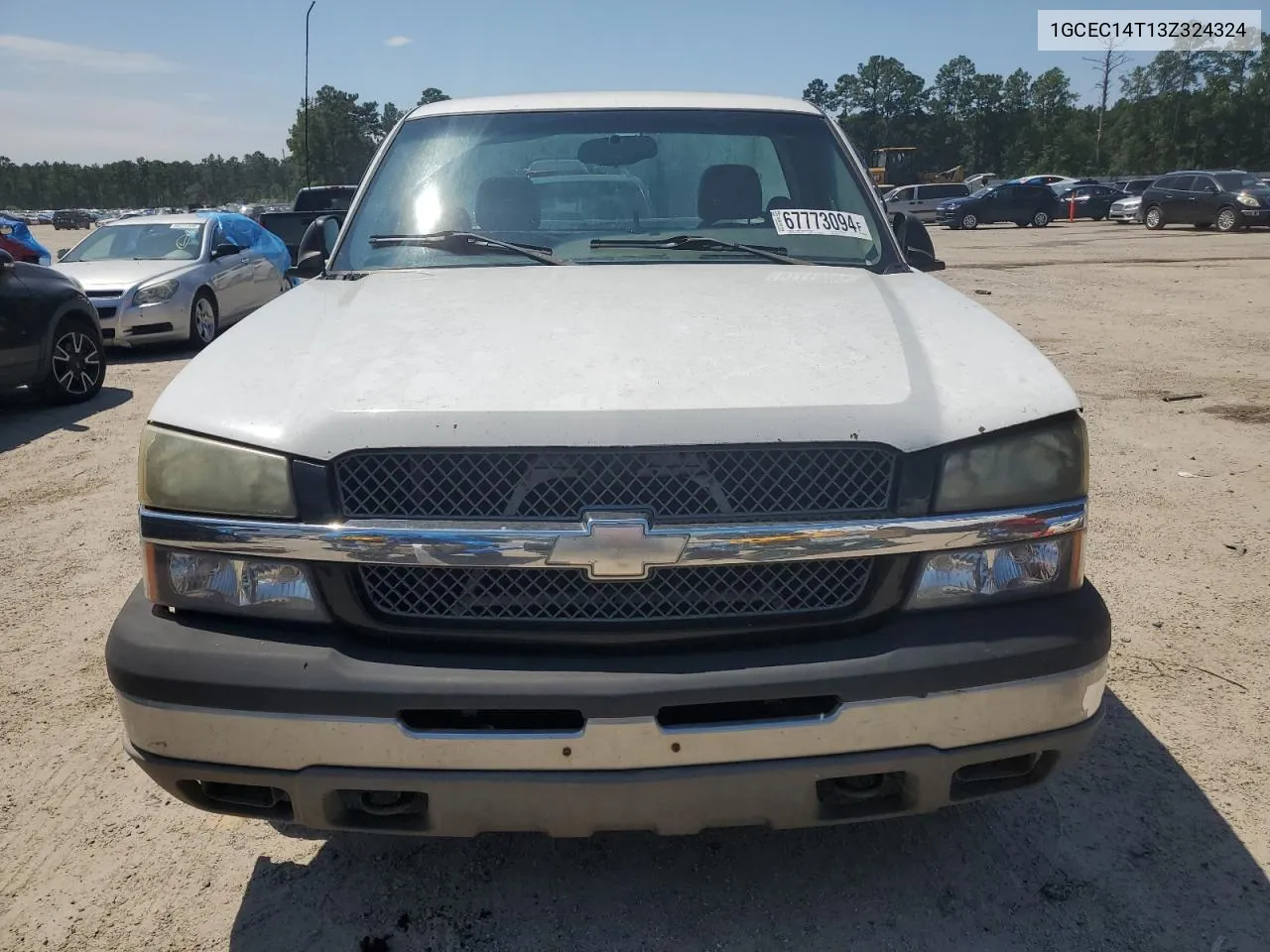 2003 Chevrolet Silverado C1500 VIN: 1GCEC14T13Z324324 Lot: 67773094