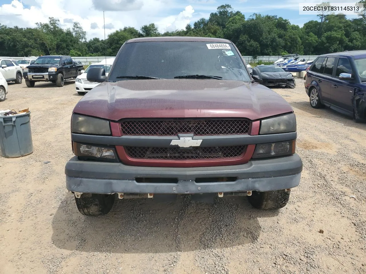 2003 Chevrolet Silverado C1500 VIN: 2GCEC19T831145313 Lot: 68484694