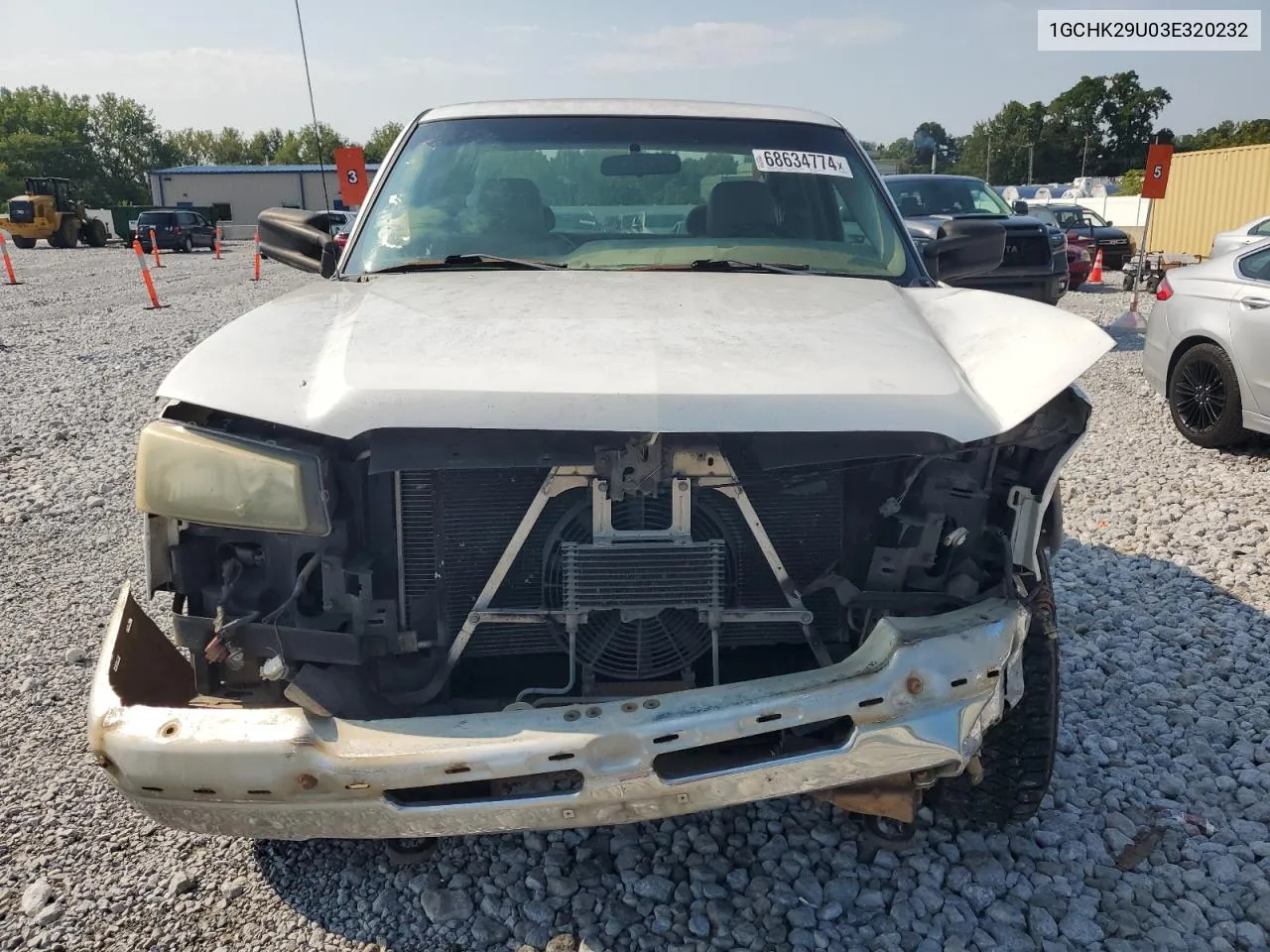 2003 Chevrolet Silverado K2500 Heavy Duty VIN: 1GCHK29U03E320232 Lot: 68634774