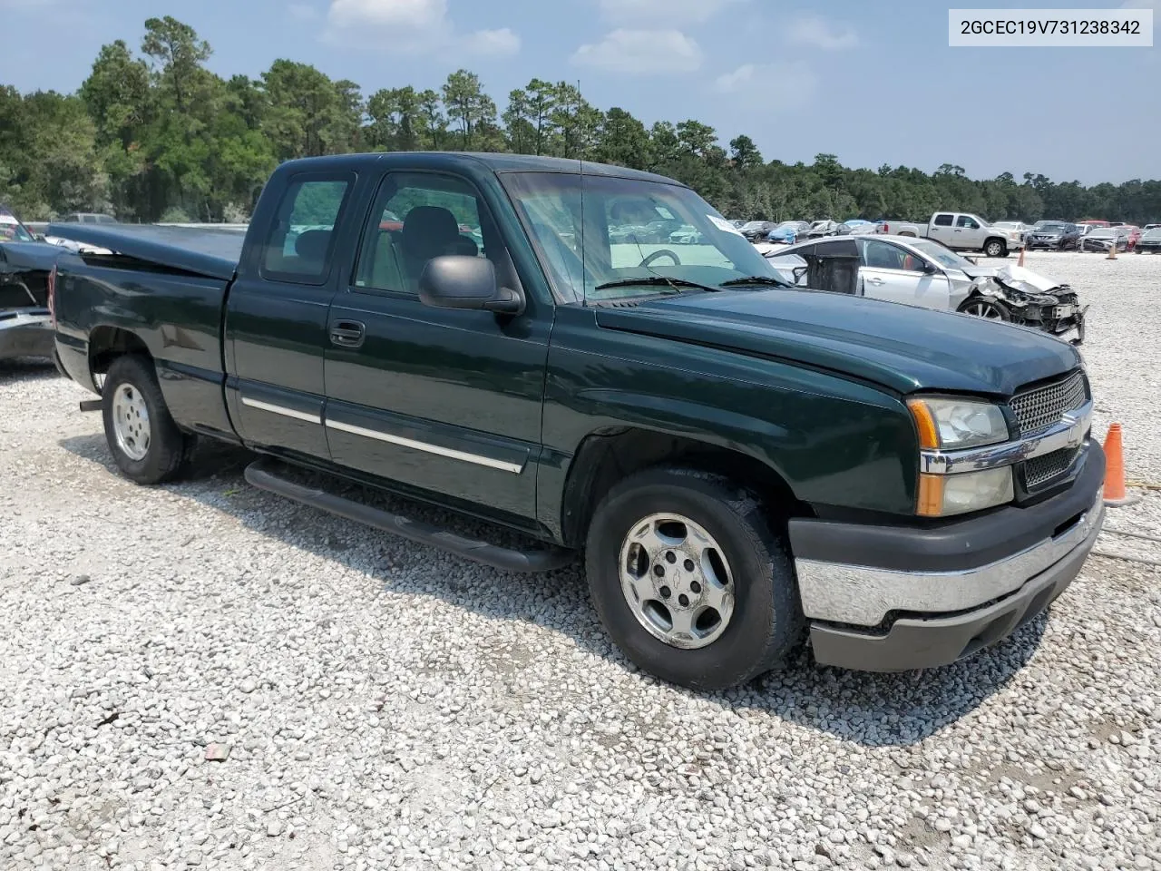 2003 Chevrolet Silverado C1500 VIN: 2GCEC19V731238342 Lot: 68703494