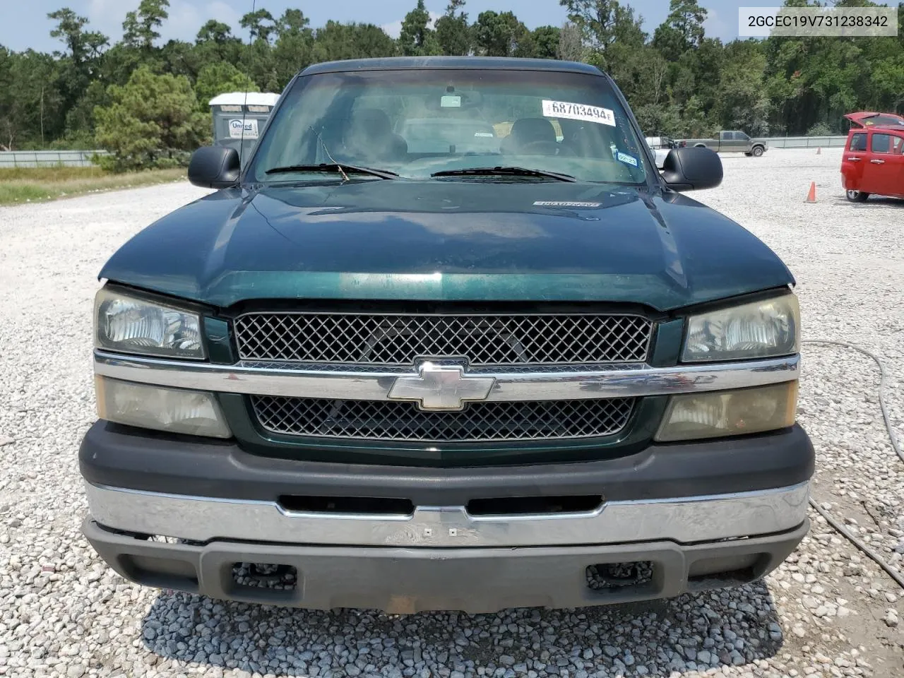 2003 Chevrolet Silverado C1500 VIN: 2GCEC19V731238342 Lot: 68703494