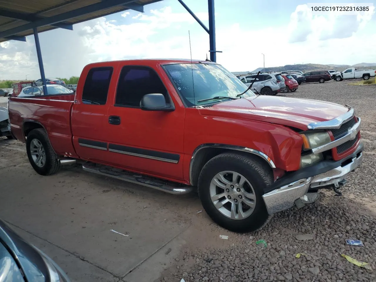 2003 Chevrolet Silverado C1500 VIN: 1GCEC19T23Z316385 Lot: 68852804