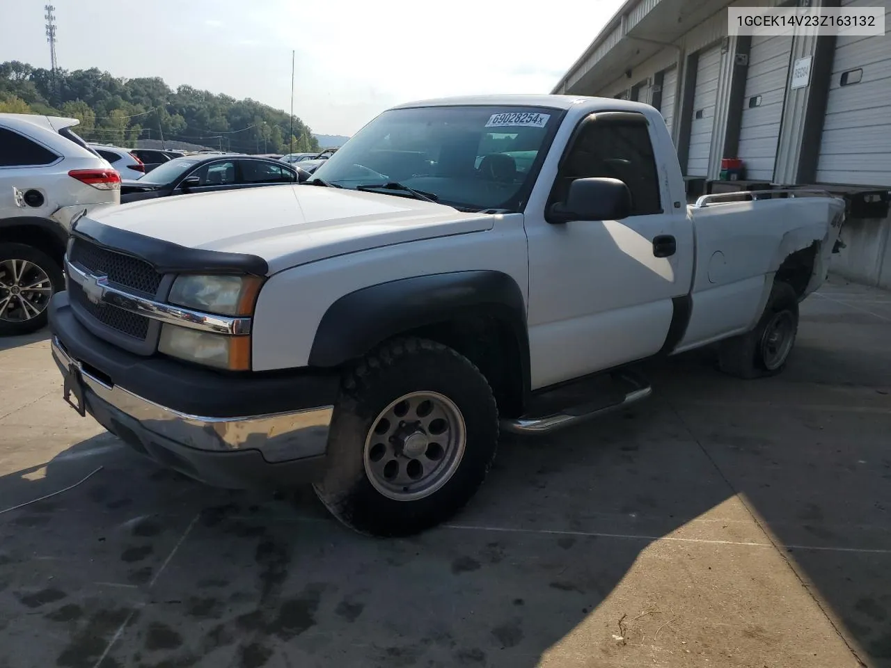 2003 Chevrolet Silverado K1500 VIN: 1GCEK14V23Z163132 Lot: 69028254