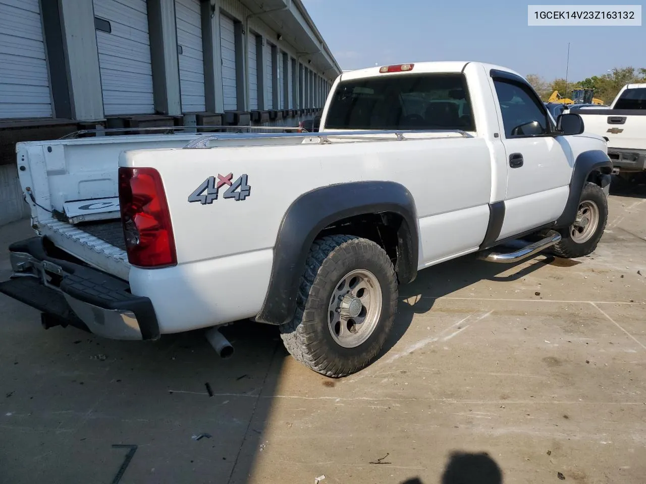 2003 Chevrolet Silverado K1500 VIN: 1GCEK14V23Z163132 Lot: 69028254