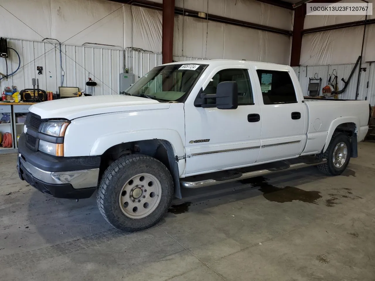 2003 Chevrolet Silverado K1500 Heavy Duty VIN: 1GCGK13U23F120767 Lot: 69051124