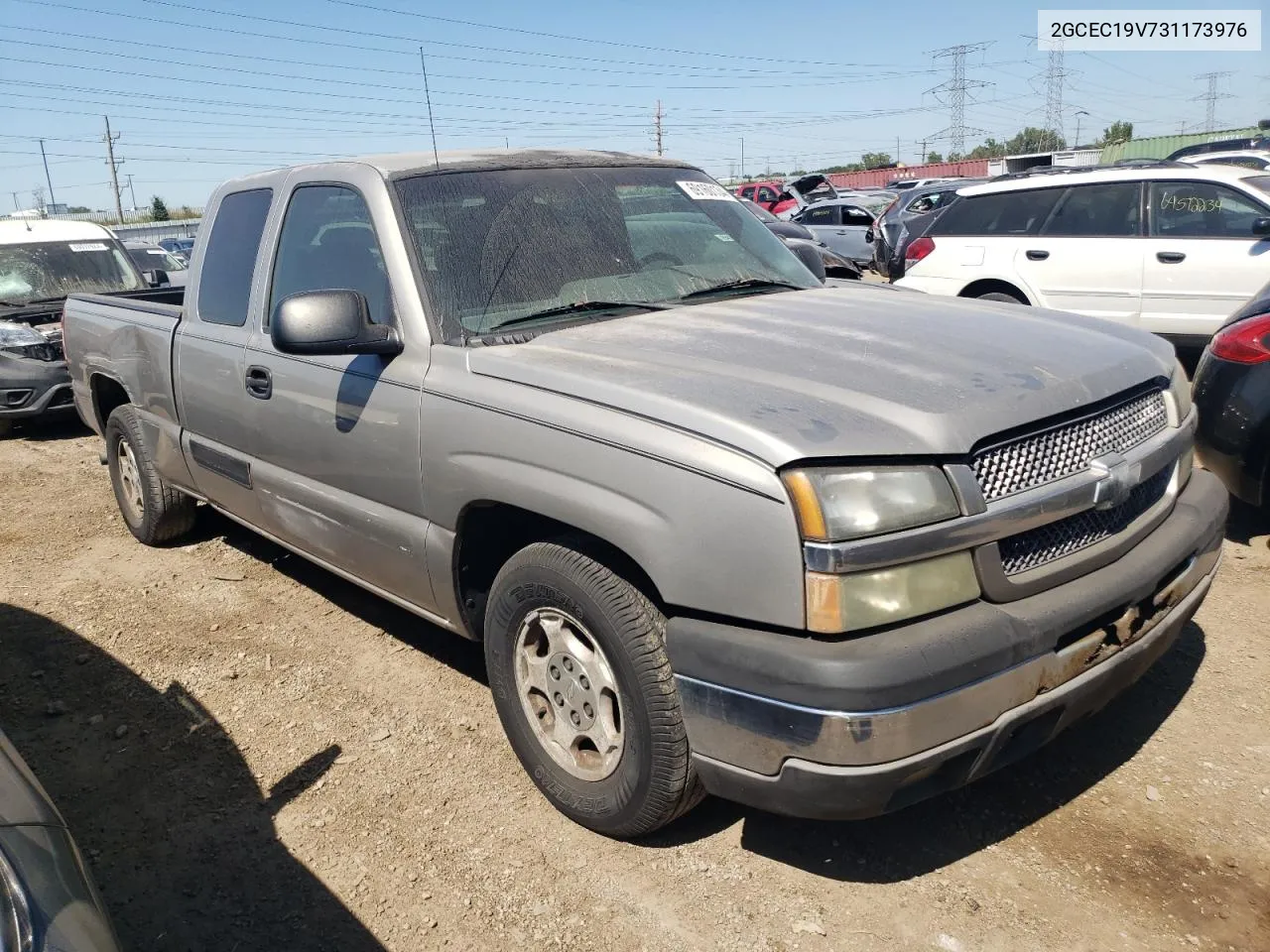 2003 Chevrolet Silverado C1500 VIN: 2GCEC19V731173976 Lot: 69160134