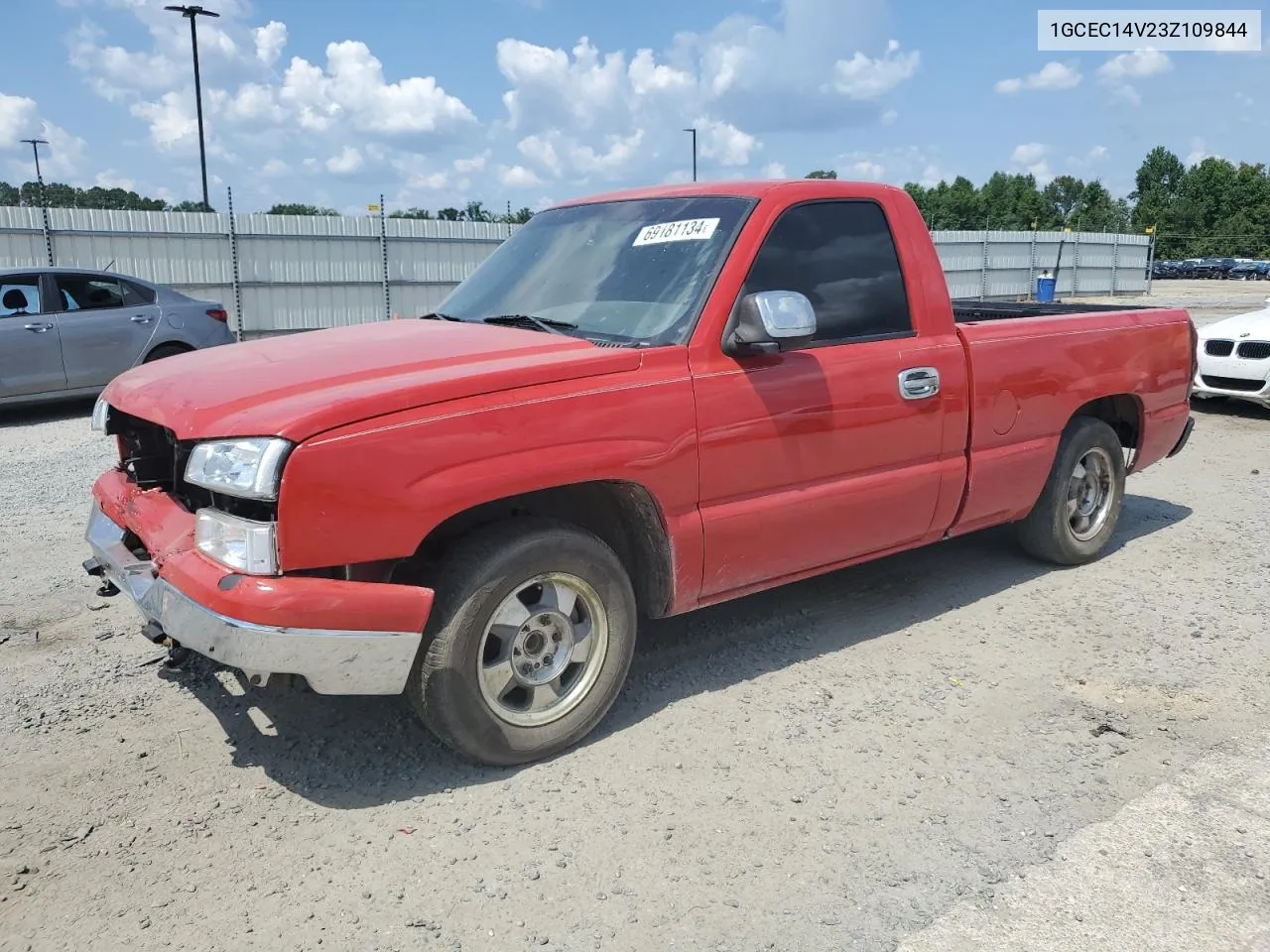 2003 Chevrolet Silverado C1500 VIN: 1GCEC14V23Z109844 Lot: 69181134