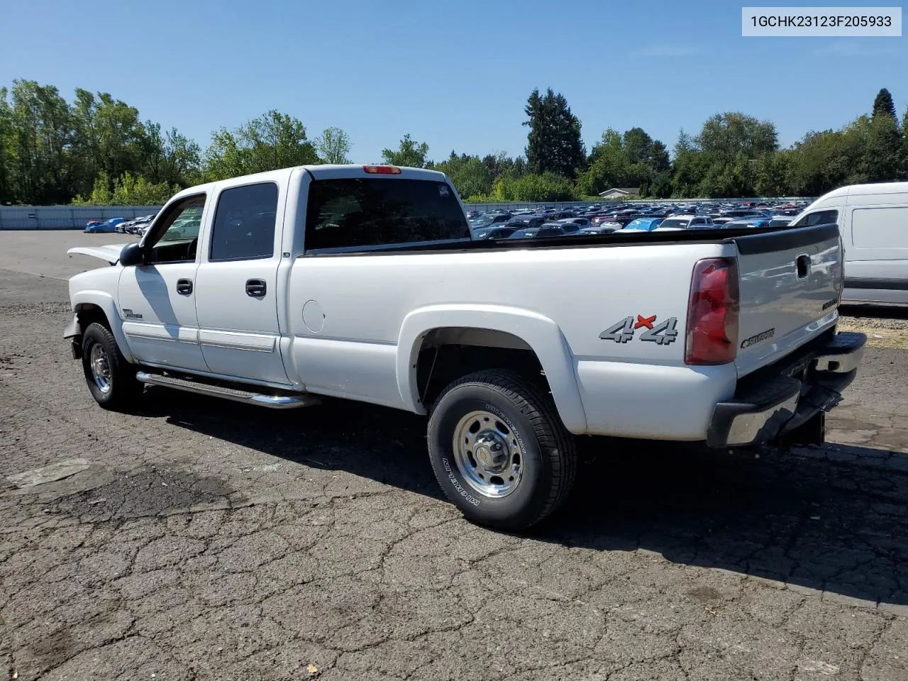 2003 Chevrolet Silverado K2500 Heavy Duty VIN: 1GCHK23123F205933 Lot: 69181884