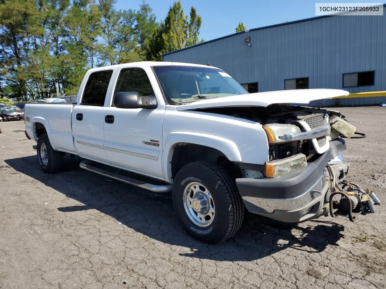 2003 Chevrolet Silverado K2500 Heavy Duty VIN: 1GCHK23123F205933 Lot: 69181884