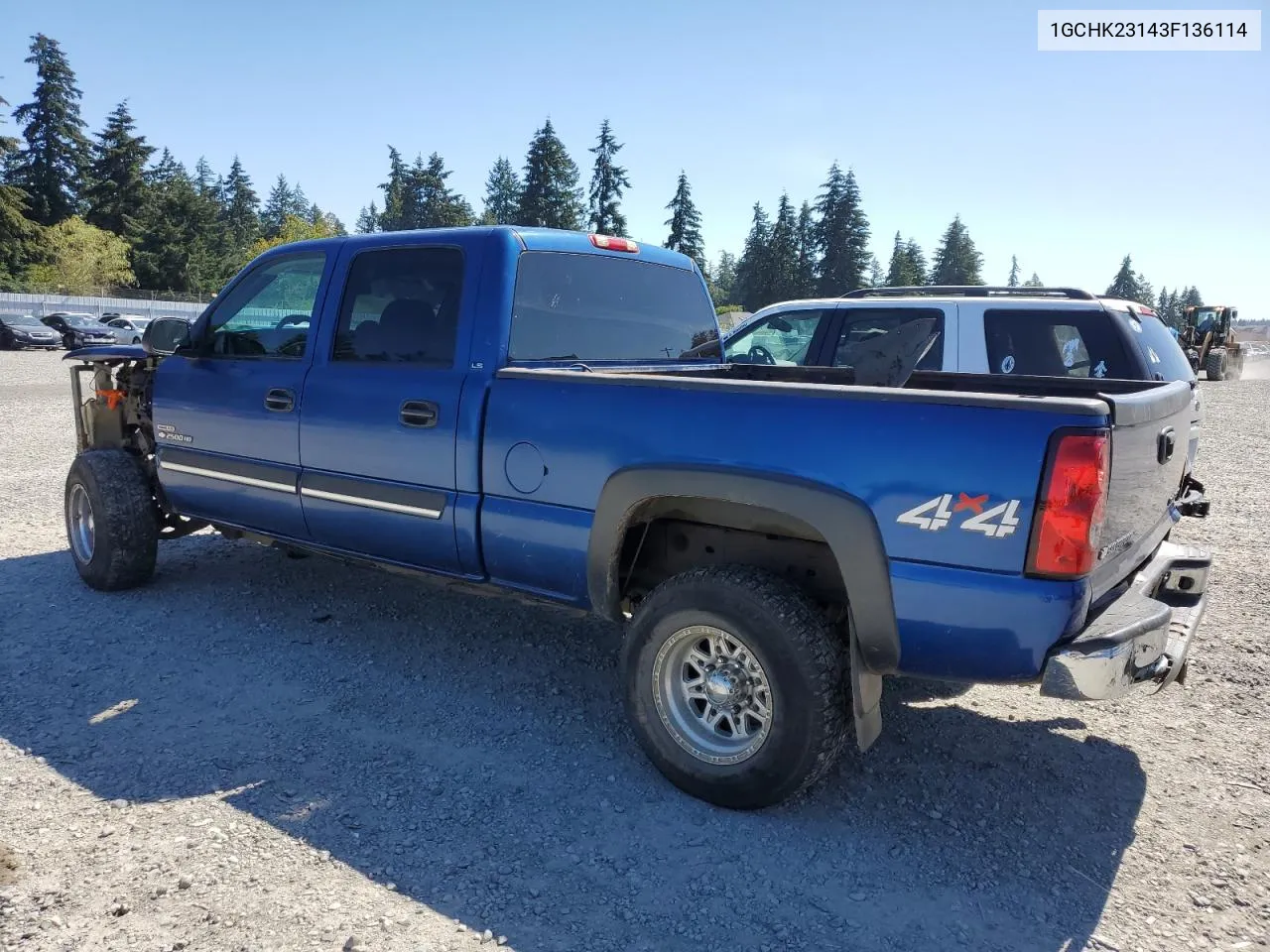 2003 Chevrolet Silverado K2500 Heavy Duty VIN: 1GCHK23143F136114 Lot: 69223494