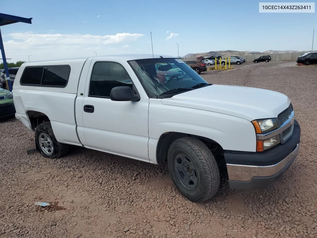 2003 Chevrolet Silverado C1500 VIN: 1GCEC14X43Z263411 Lot: 69336314