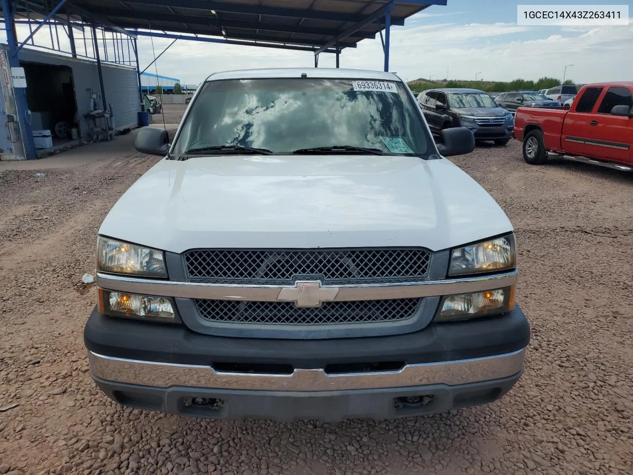 2003 Chevrolet Silverado C1500 VIN: 1GCEC14X43Z263411 Lot: 69336314