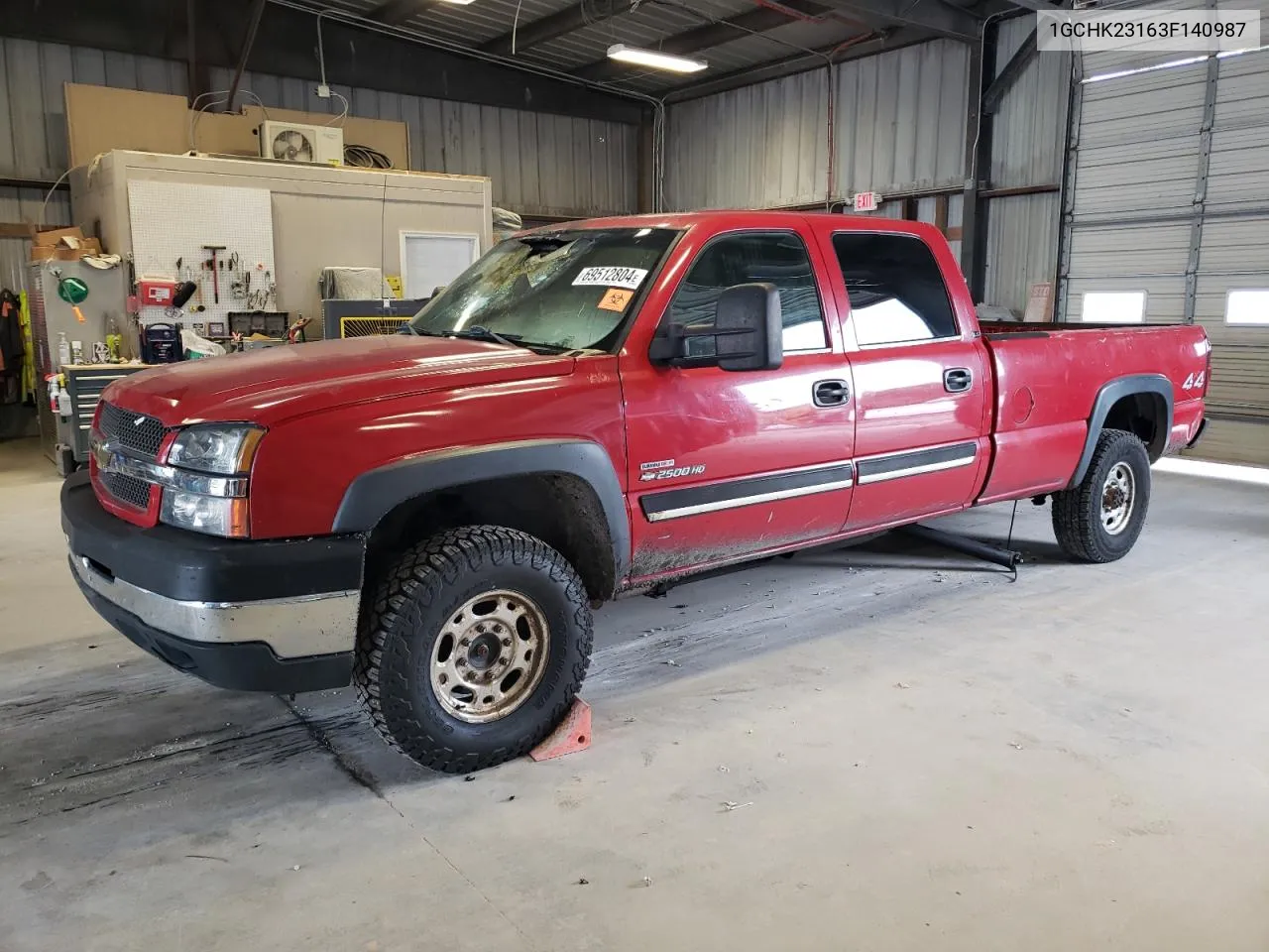 2003 Chevrolet Silverado K2500 Heavy Duty VIN: 1GCHK23163F140987 Lot: 69512804