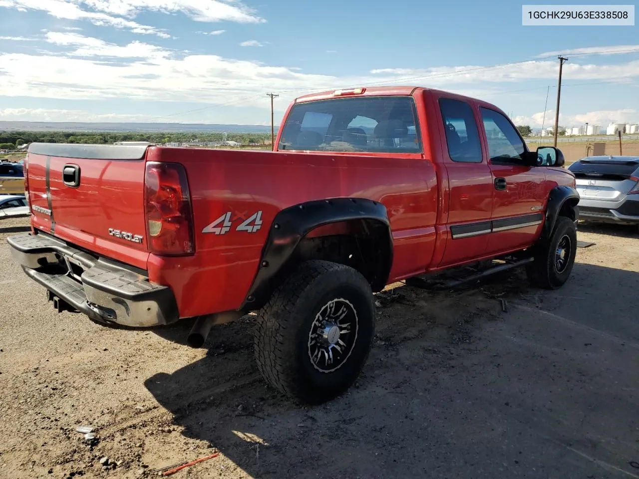 2003 Chevrolet Silverado K2500 Heavy Duty VIN: 1GCHK29U63E338508 Lot: 69780694