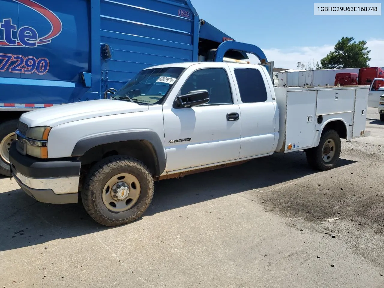 2003 Chevrolet Silverado C2500 Heavy Duty VIN: 1GBHC29U63E168748 Lot: 69869974