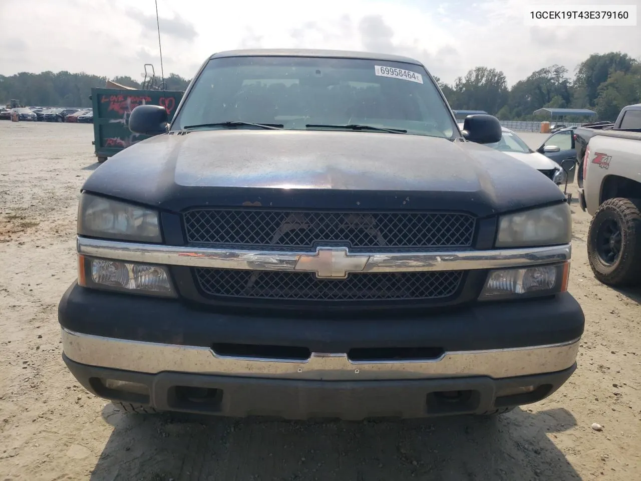 2003 Chevrolet Silverado K1500 VIN: 1GCEK19T43E379160 Lot: 69958464