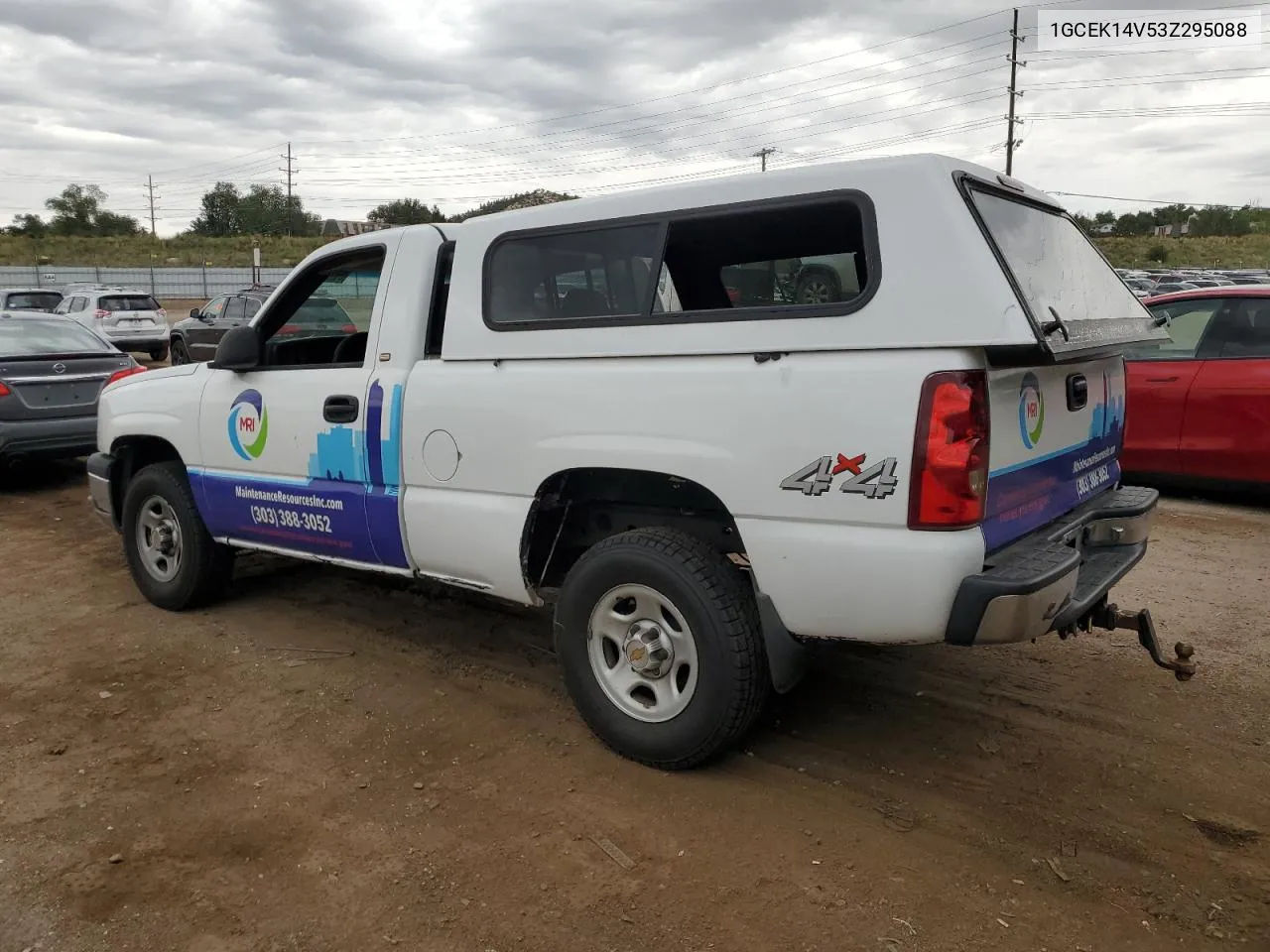 2003 Chevrolet Silverado K1500 VIN: 1GCEK14V53Z295088 Lot: 69999034