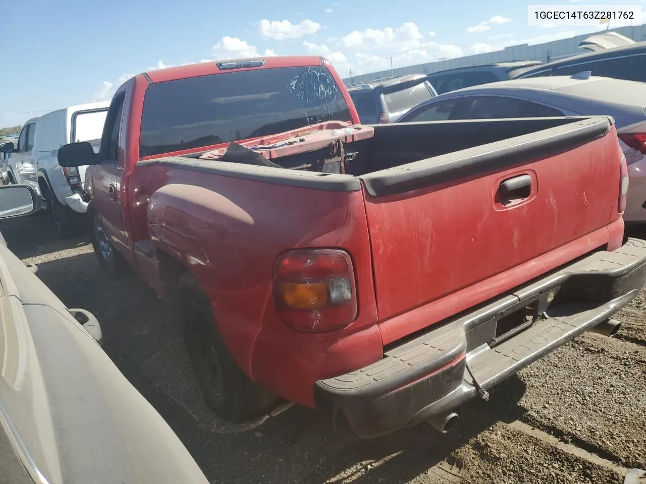 2003 Chevrolet Silverado C1500 VIN: 1GCEC14T63Z281762 Lot: 70304504