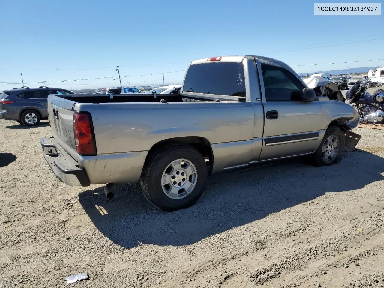 2003 Chevrolet Silverado C1500 VIN: 1GCEC14X83Z184937 Lot: 70443984