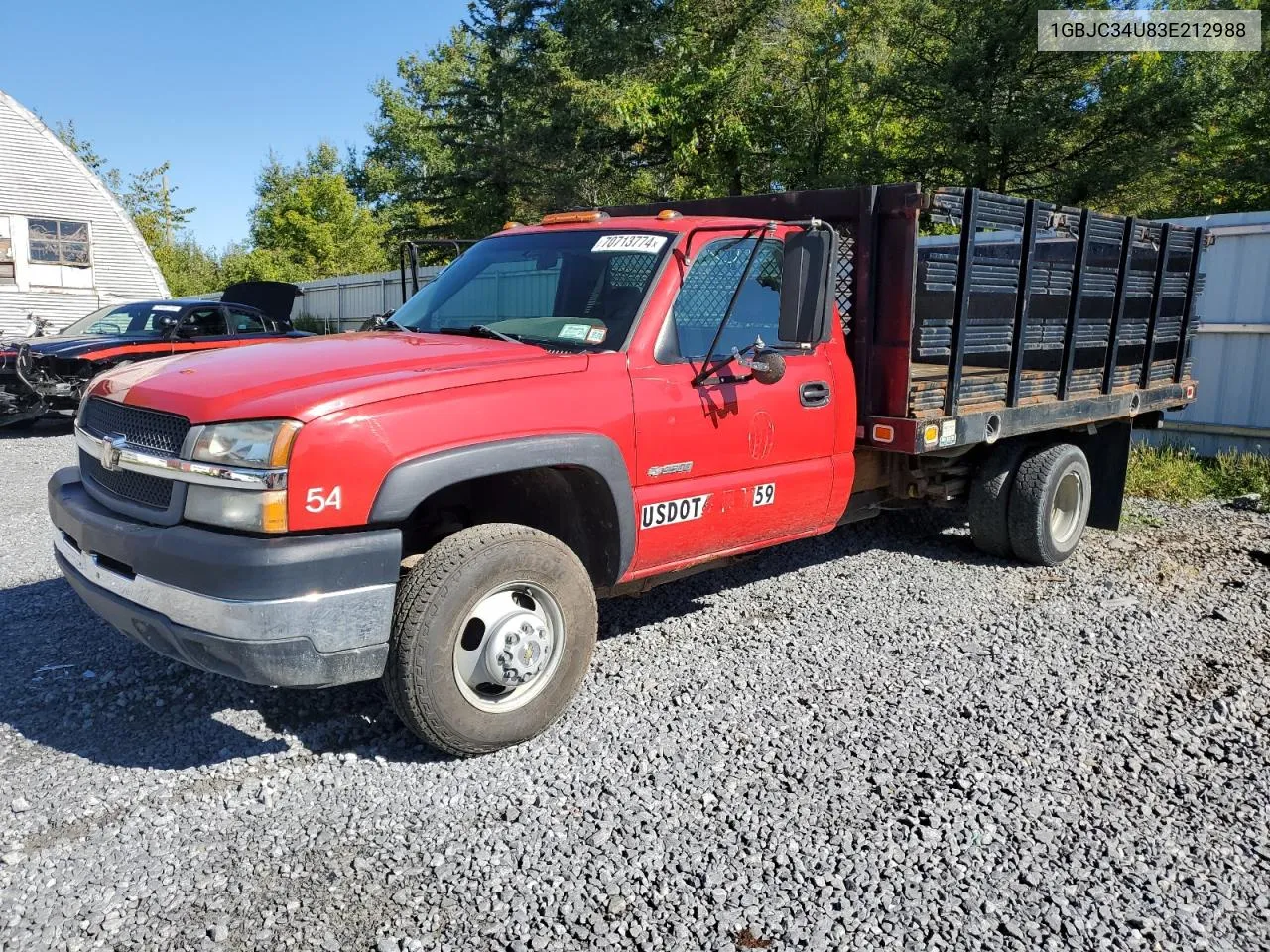 1GBJC34U83E212988 2003 Chevrolet Silverado C3500