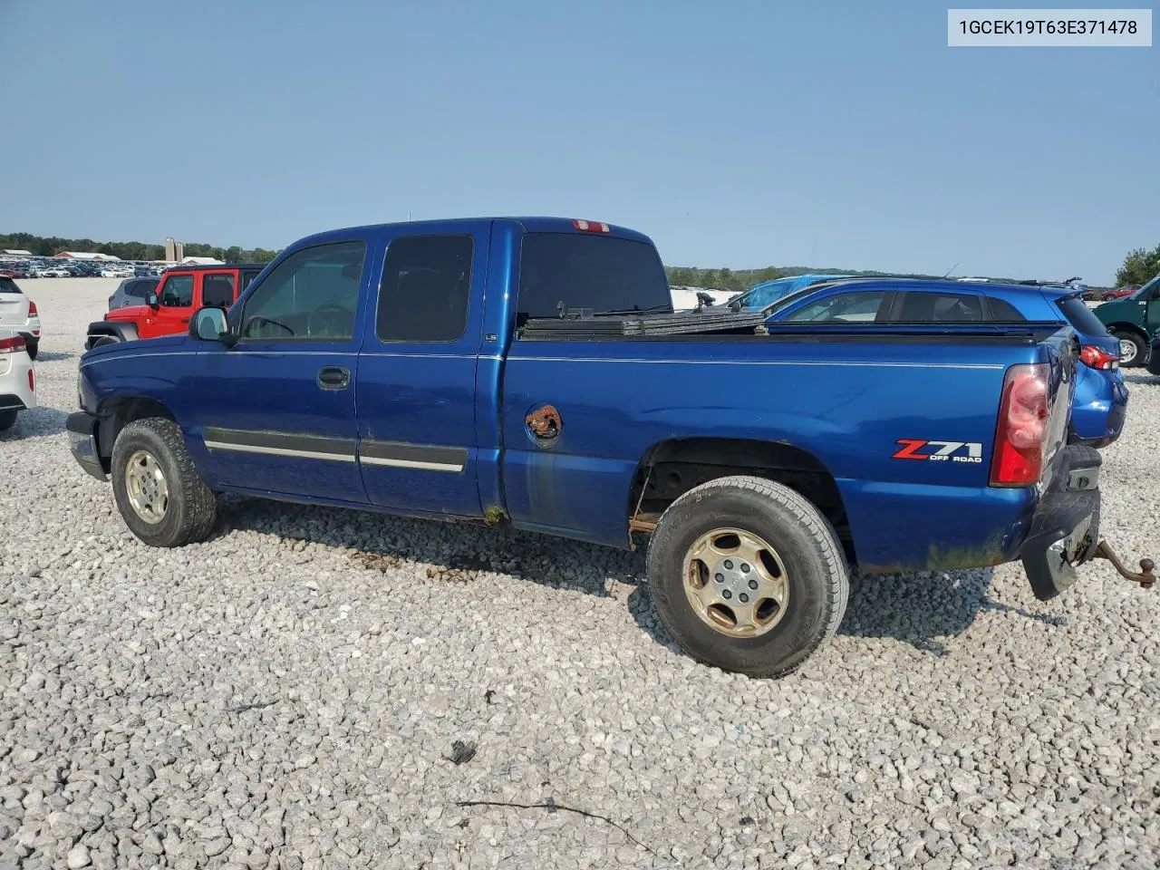 2003 Chevrolet Silverado K1500 VIN: 1GCEK19T63E371478 Lot: 70964794