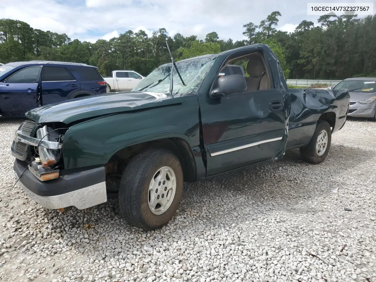 2003 Chevrolet Silverado C1500 VIN: 1GCEC14V73Z327567 Lot: 71125144