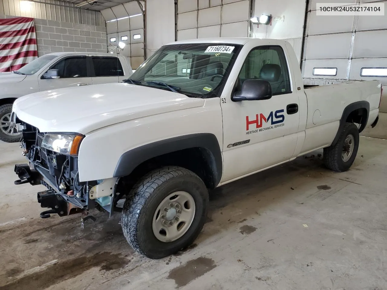 2003 Chevrolet Silverado K2500 Heavy Duty VIN: 1GCHK24U53Z174104 Lot: 71160734