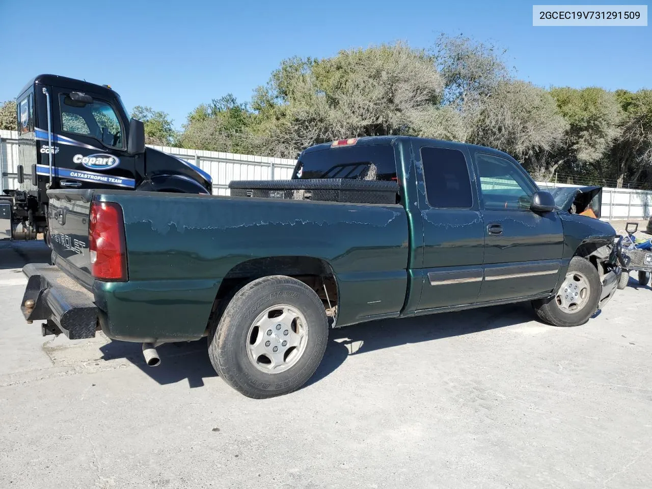 2003 Chevrolet Silverado C1500 VIN: 2GCEC19V731291509 Lot: 71178884