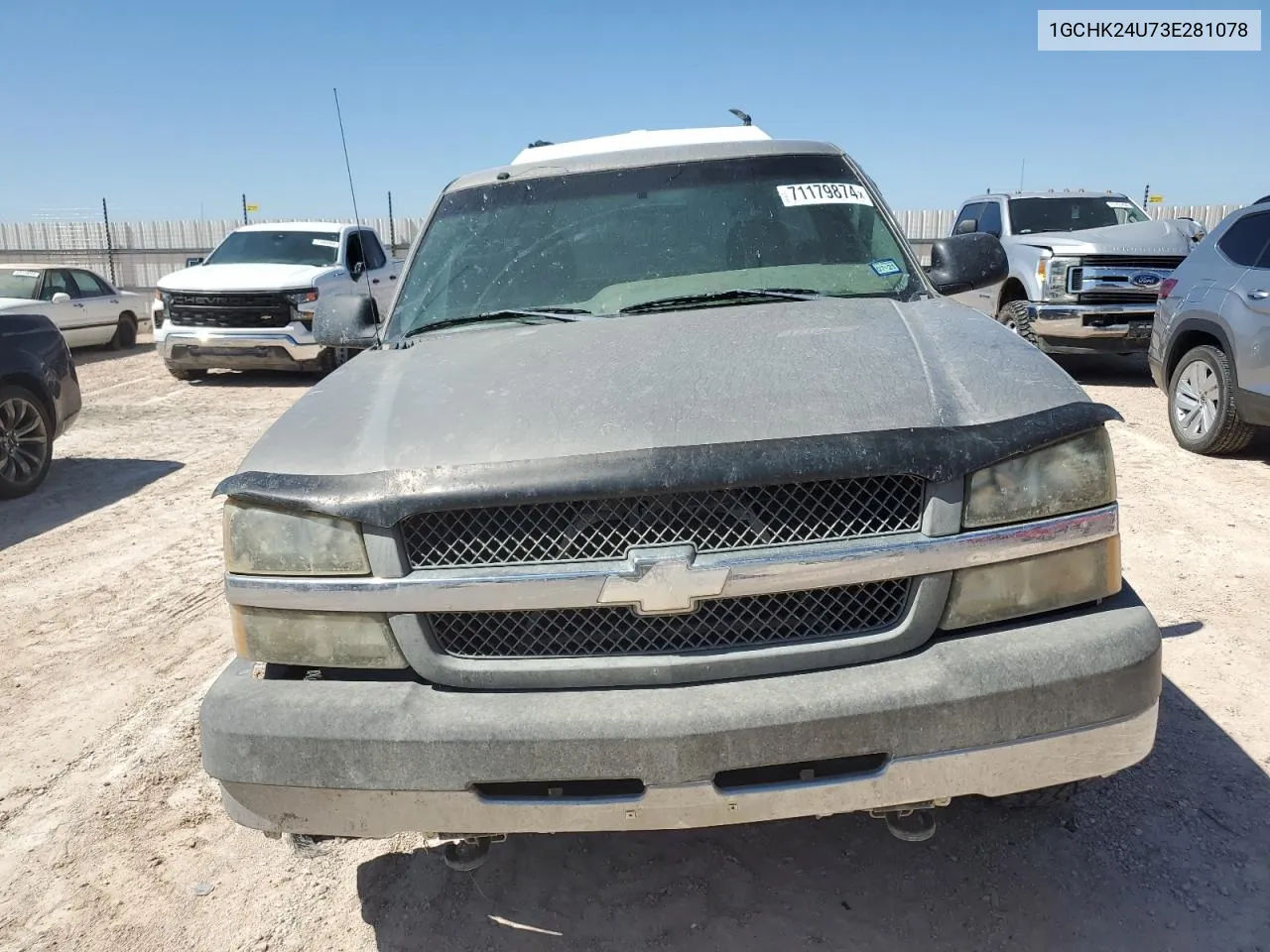 2003 Chevrolet Silverado K2500 Heavy Duty VIN: 1GCHK24U73E281078 Lot: 71179874